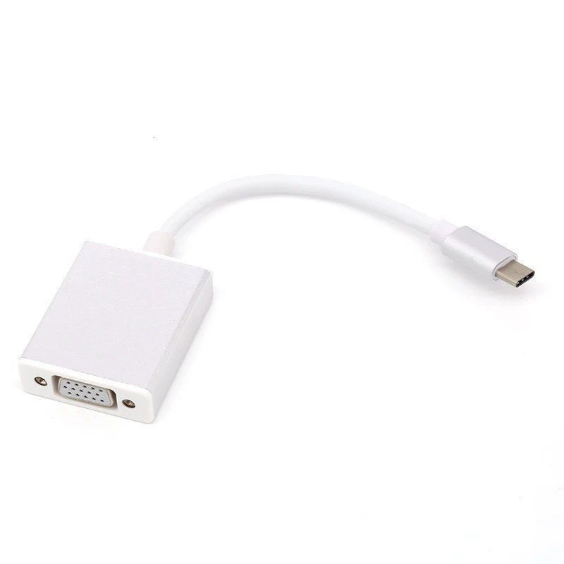 USB3.1 Type-C роторный VGA кабель-HD для компьютера USB-C к VGA конвертер