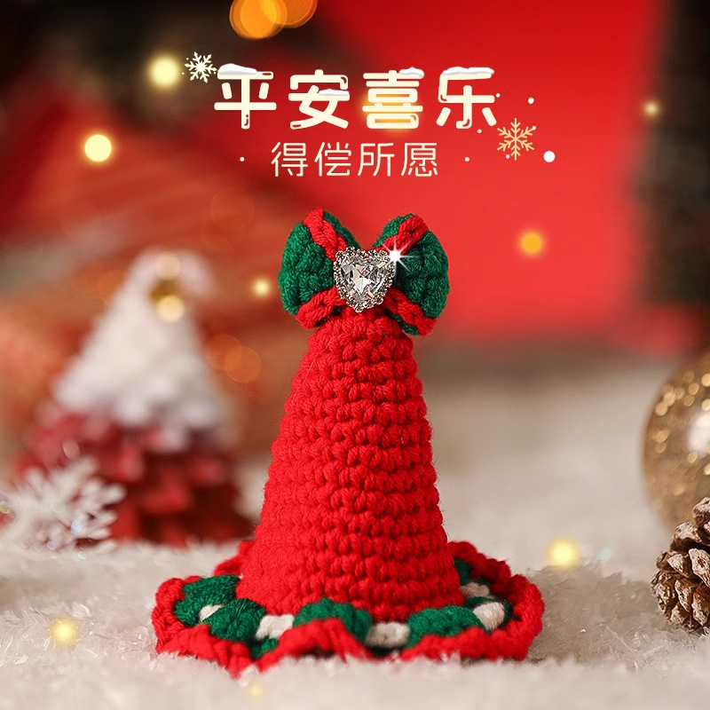 Ropa de gatos otoño invierno bufandas de mascotas lindos collares accesorios de gatos esbajo sombrero gatito perro guisante Navidad