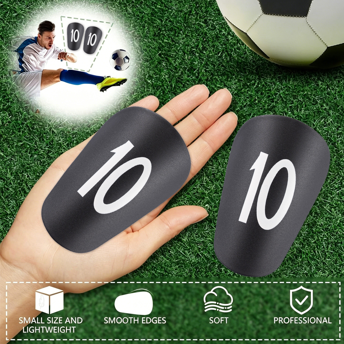 Football Shin Guard Children's and Adult Sports Protection Inserts