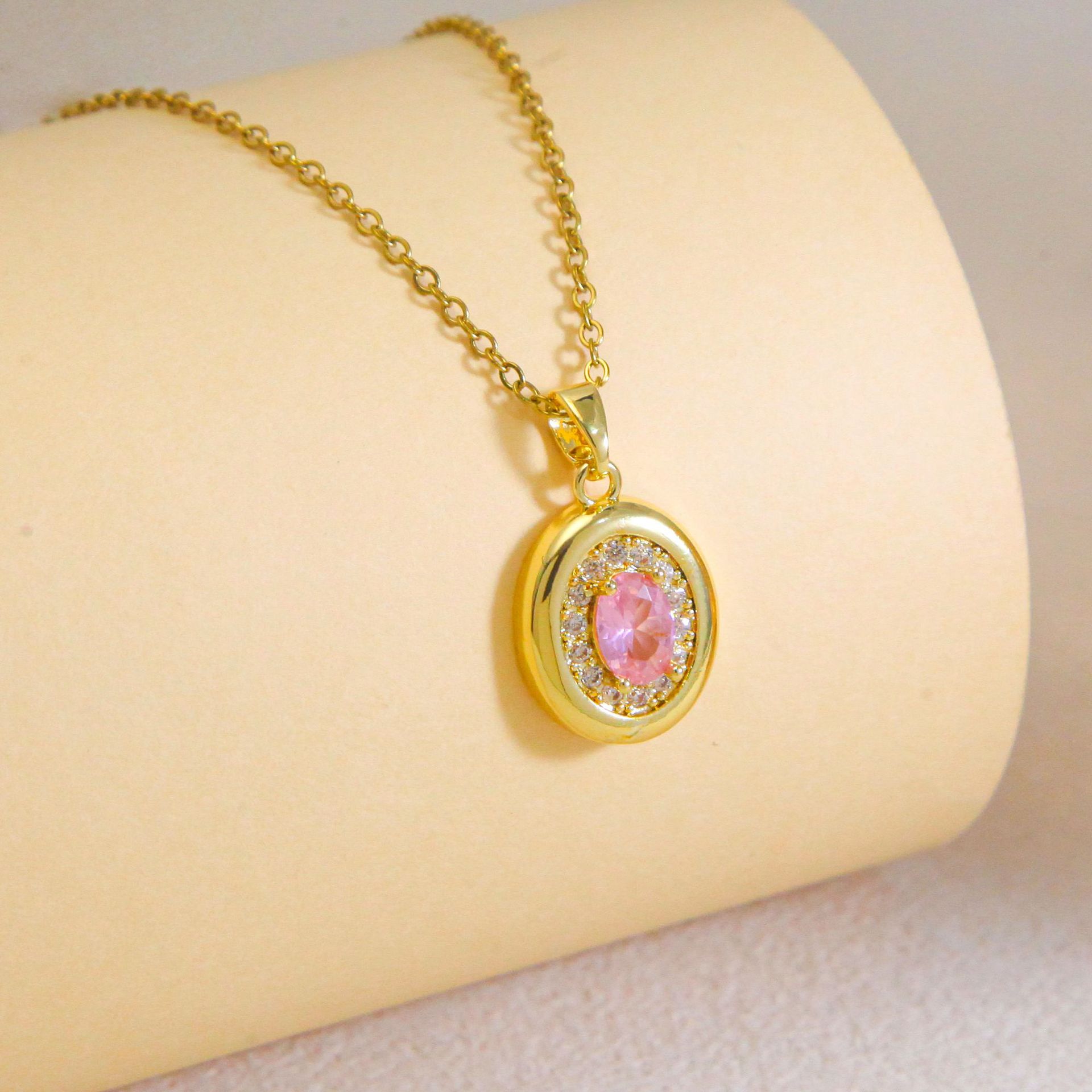 XL-178-티타늄 스틸 체인 구리 펜던트