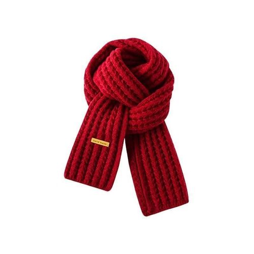 Cashmere Knit Scarf for Women - Autumn/Winter Korean Style, Versatile, Thick and Warm, Shawl-like, with a High-end Atmosphere - Student Neck Scarf Trendy