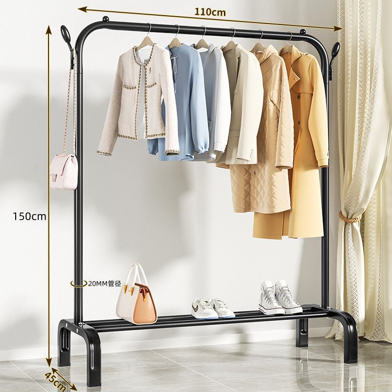 Perchero de secado plegable de pie para uso doméstico dormitorio balcón interior colgar ropa de forma sencilla