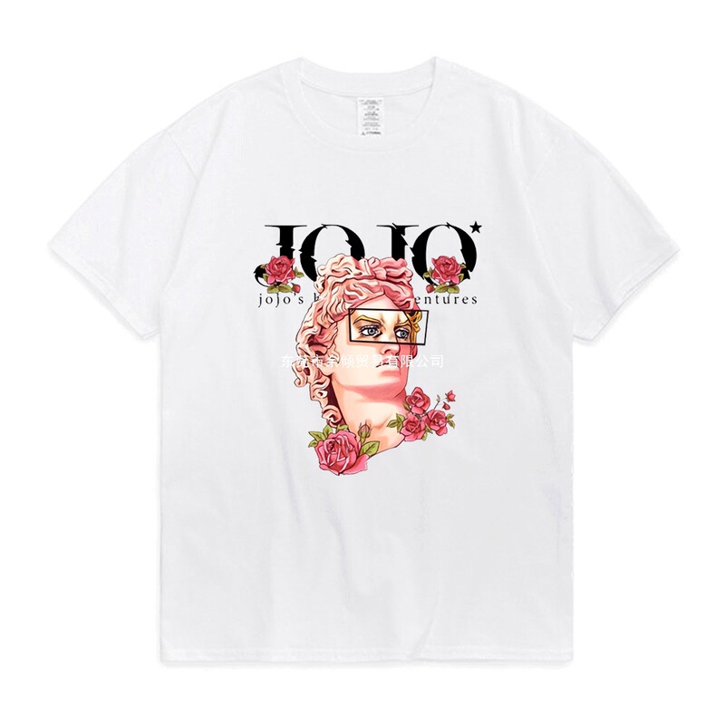 Japanese Jojo Bizarre Adventure Anime T-Shirt Men Women Kawaii Jojo Graphic T-Shirt Teenager Manga T-Shirt Short Japanese Jojo Bizarre Adventure Anime T-Shirt Men Women Kawaii Jojo Graphic T-Shirt Teenager Manga T-Shirt Short