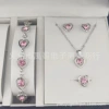 Pink diamond silver love