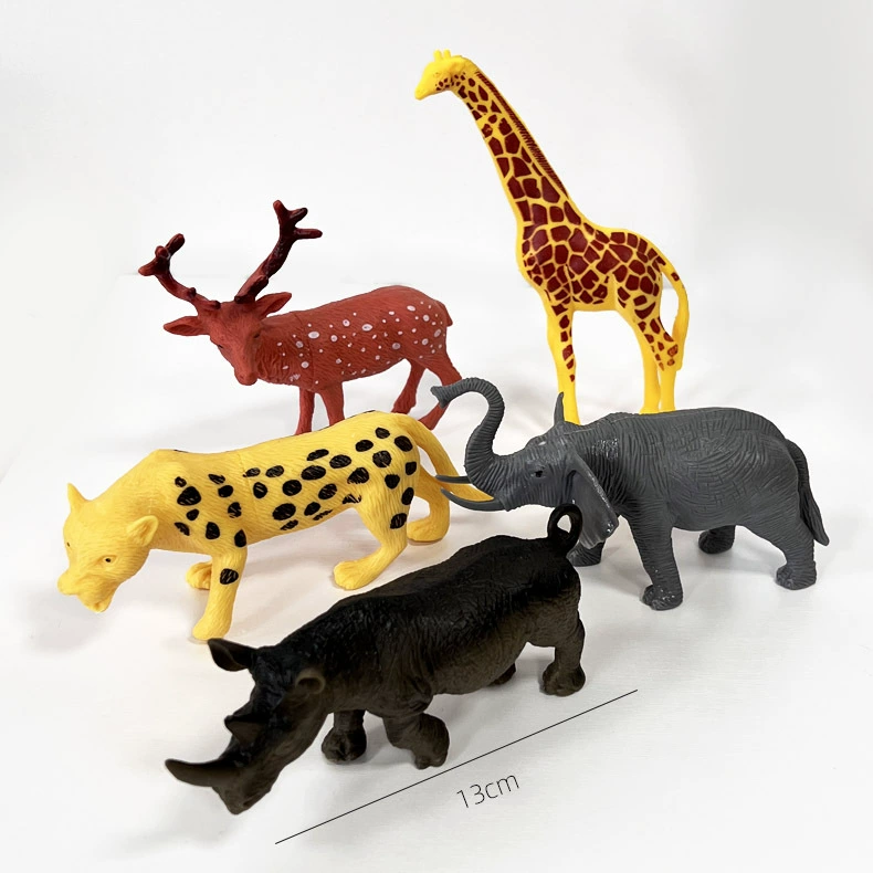 Модель животного зоопарк Детские игрушки Моделирование когнитивного развития Интеллект Мозг Большая пластиковая игрушка в подарок