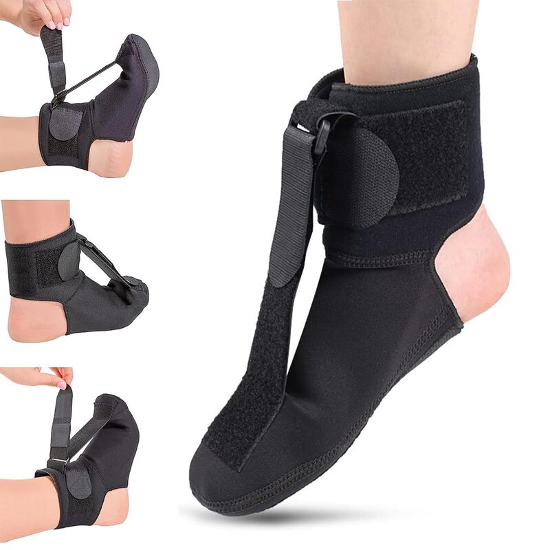 Foot Drop Orthosis Plantar Membrane Night Stretch Set Foot Rehabilitation Inner and Outer Flip Slippers Socks