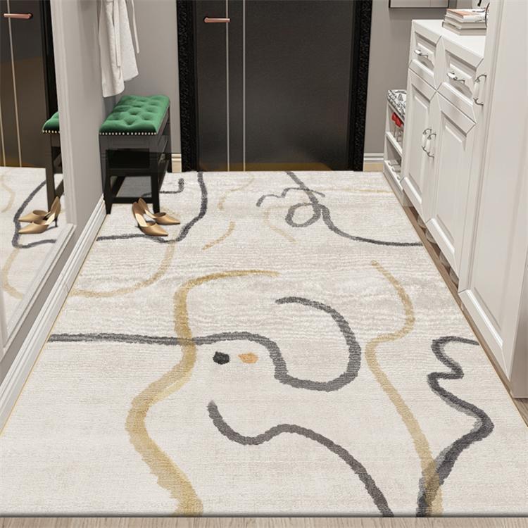 Entry Floor Mat, Simple Modern Entrance Door Mat, Sofa Bedside, Living Room, Bedroom Room Soundproof Mat