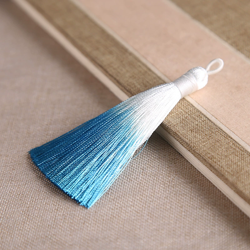 Accessory with tassels, pendant, 8cm, gradient, Chinese style