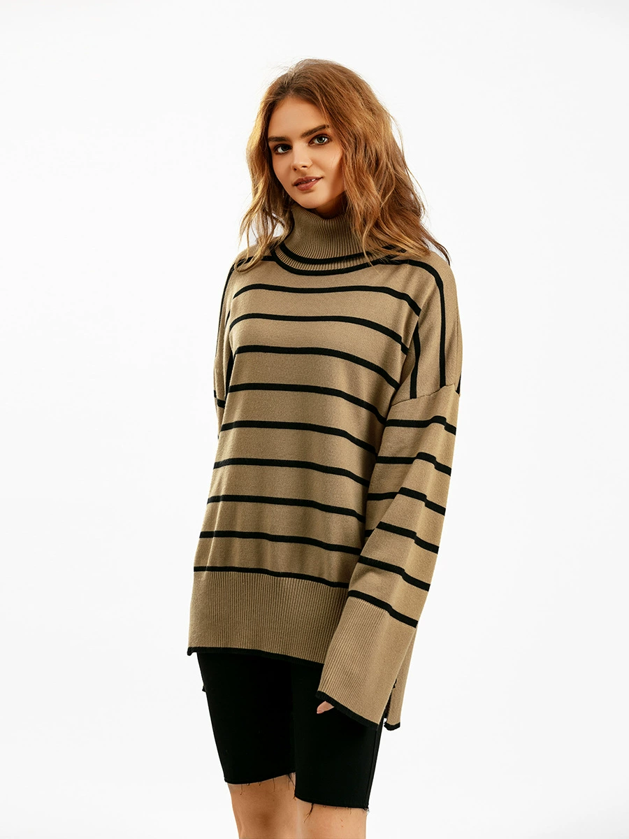 Демисезонный вязаный свитер для отдыха, oversize, европейский стиль