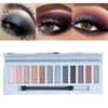 Makeup primer, matte smoky eyeshadow palette, 12 colors, European style, no smudge