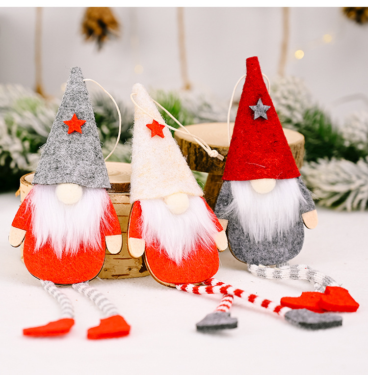 11g Weight Christmas Festival Wholesale Christmas Rudolph Hanging Legs Doll Pendant Decoration Nihaojewelry 7