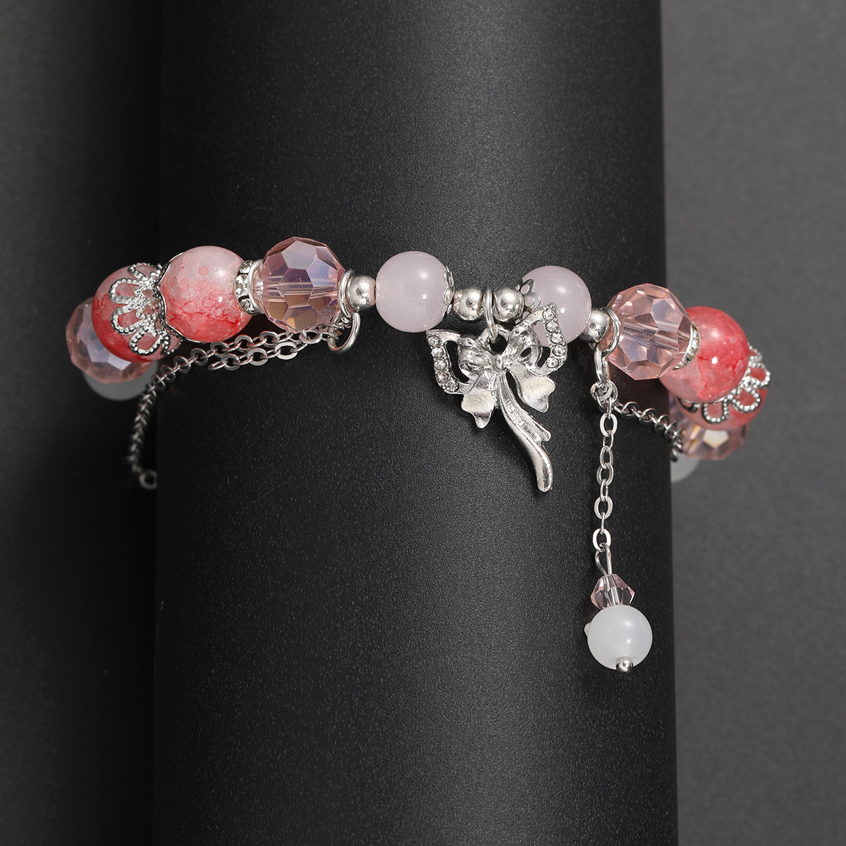 Bracelet de perles papillon style féerique bijoux de luxe_voghion.com