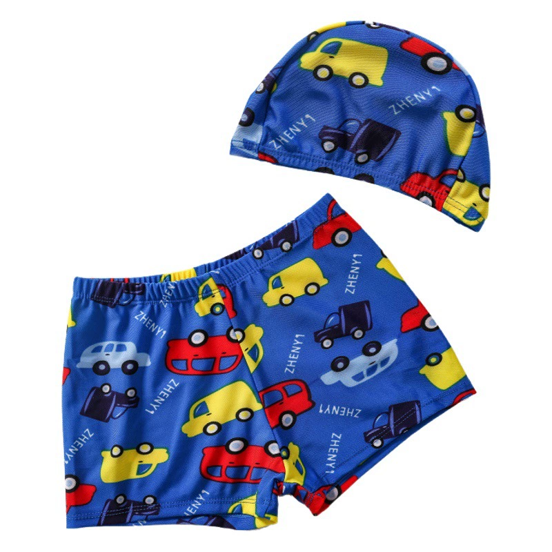 Трансграничные горячие распродажи новые детские плавки плавки, плавательные шапочки из двух частей