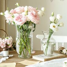 花瓶摆件客厅插花北欧ins风玻璃透明鲜花水养网红创意小卧室装饰