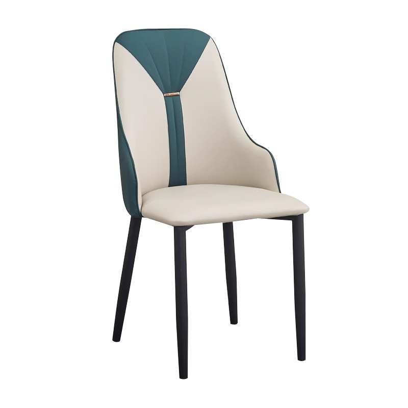 Silla, silla de comedor, silla de descanso, silla de negociación, para hotel, restaurante, cafetería, oficina de ventas, silla tapizada de hierro forjado, adecuada para uso en restaurantes.
