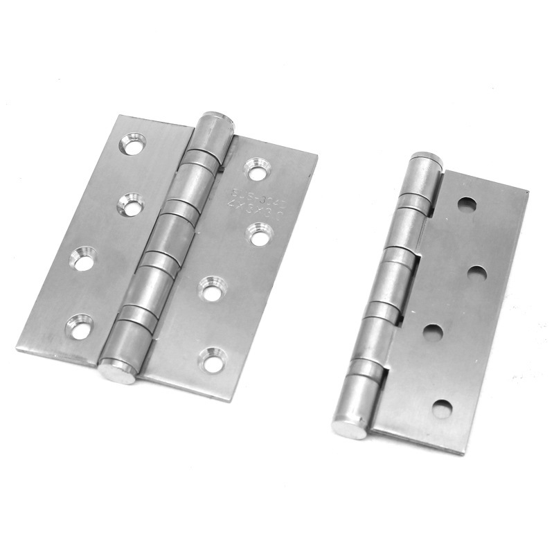Fábrica de acero inoxidable mudo bisagra plana Puerta de hojas sueltas bisagra de 4 pulgadas decoración del hogar puerta y ventana plegable accesorios de hardware