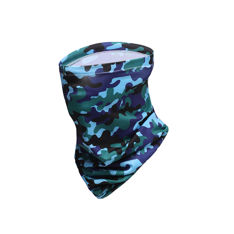 Ciclismo máscara de protección solar Sombrilla de seda de hielo máscara de protección UV de viaje al aire libre pañuelo mágico bufanda elástica de secado rápido