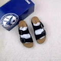 Black matte thick sole sandals