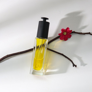 Spot Hopeck All-Plastic t Cap Matte Press Dropper Cap Square Molded Glass Bottle 20 Teeth 20-30ml Essential Oil Bottle