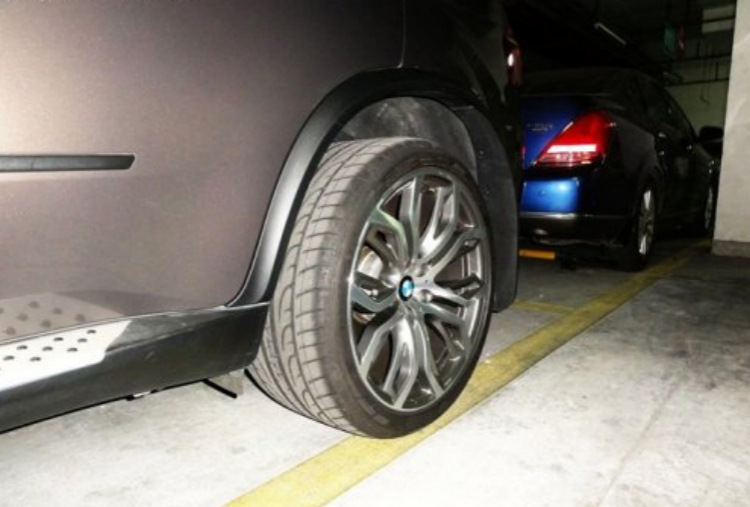 08-18 BMW X5 E70 F15 modified X5 widened fender flares, wide-body fender flares, X5M fender flares, anti-scratch guard strips