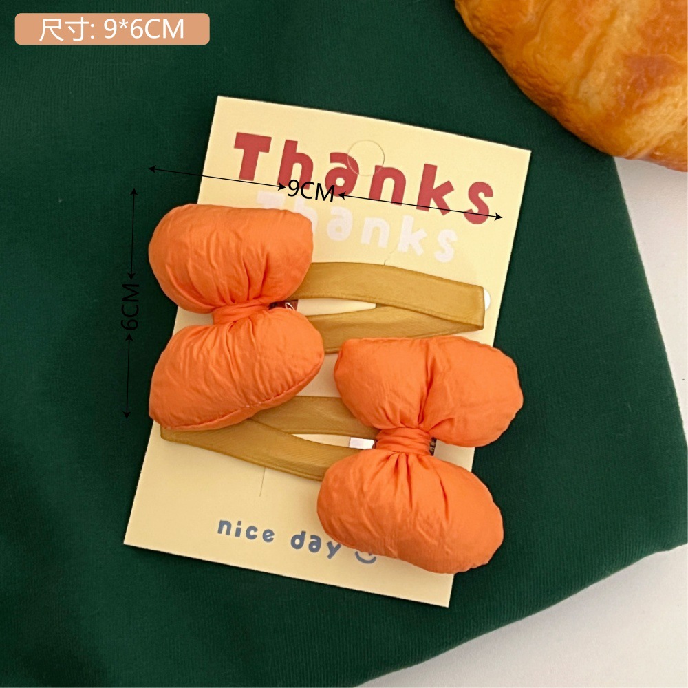 Nuevo macaron arco gordo dulce lindo BB clip para el cabello para las niñas clip de borde de frangeo universal clip