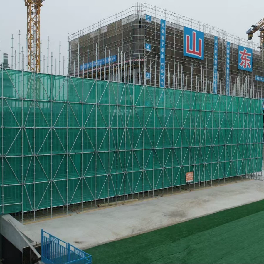 Огнестойкая сетка для строительных площадок, наружная рама, пылезащитная сетка безопасности, строительная сетка против падения, зеленая защитная сетка