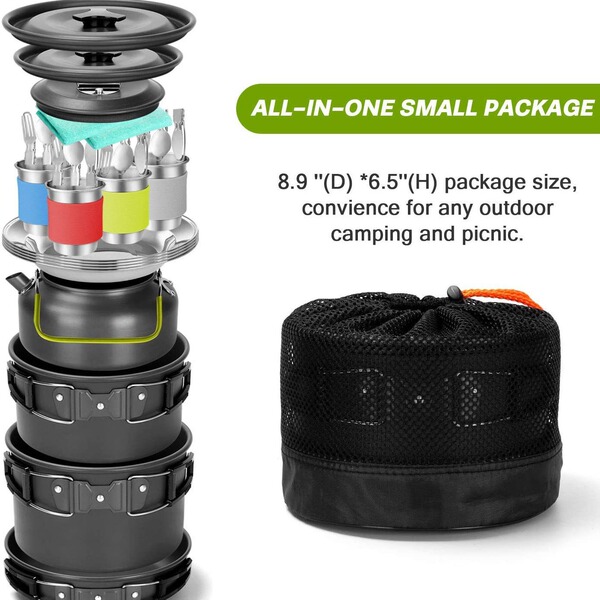 Outdoor supplies Camping cooker cooker set Wild picnic barbecue…
