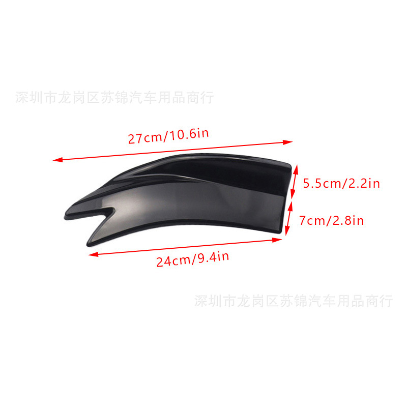 Car Modification Rear Corner Guard, Rear Bumper for Sedan, Carbon Fiber Blade Corner Protector, Rear Shovel Bumper, Rear Spoiler Universal