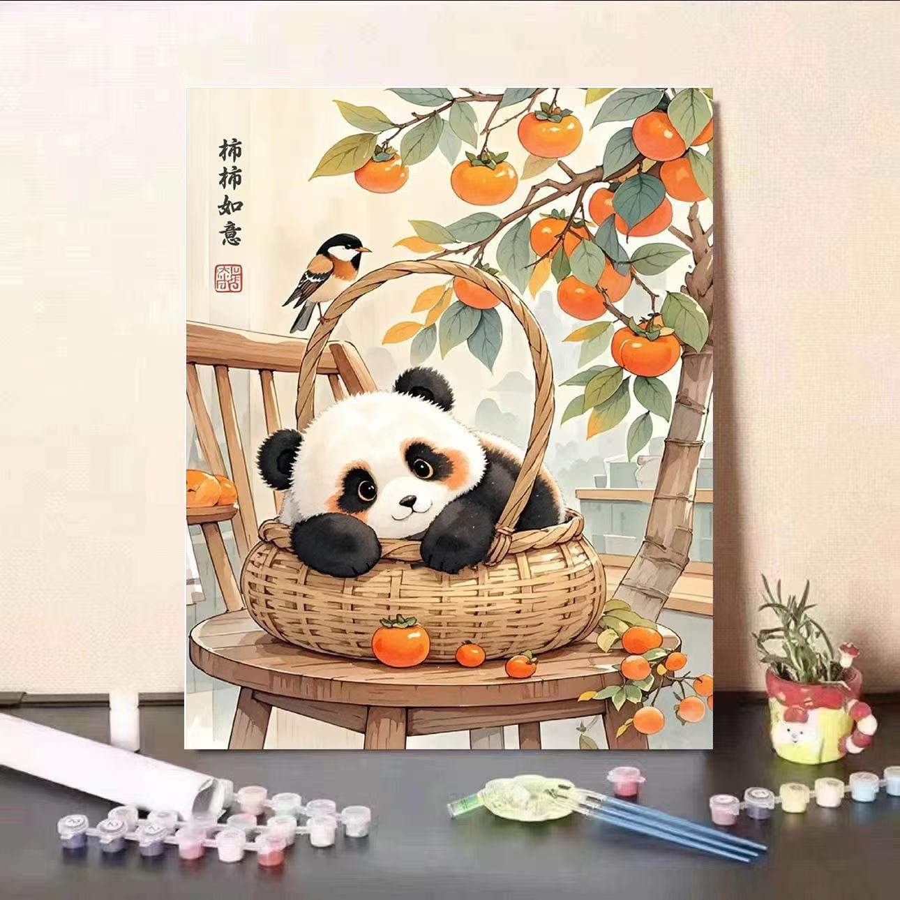 Pintura al óleo digital de rellenos de pintura a mano DIY curación descompresión decoración de la sala de estar pintura acrílica regalo