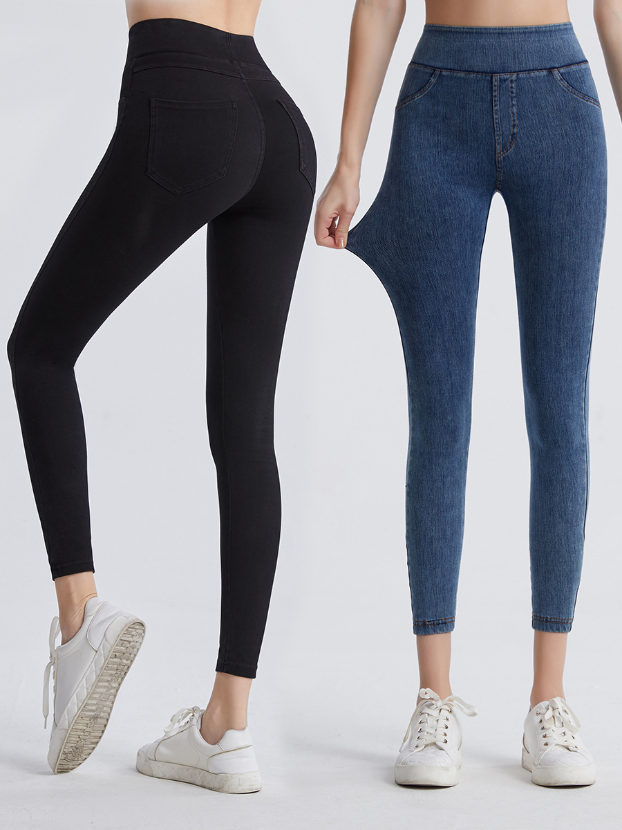Pantalones de yoga de nuevo estilo para mujer, de talle alto, control de abdomen, levantamiento de glúteos, ajuste ceñido, con bolsillos, para correr, ropa exterior, pantalones ajustados image 5