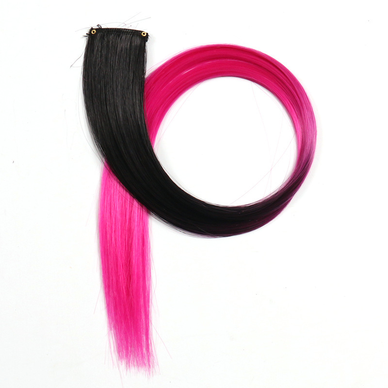 Perucas de color teñido bicolor tricolor orejas teñido una pieza de teñido extensión de cabello fábrica de pelucas en stock al por mayor