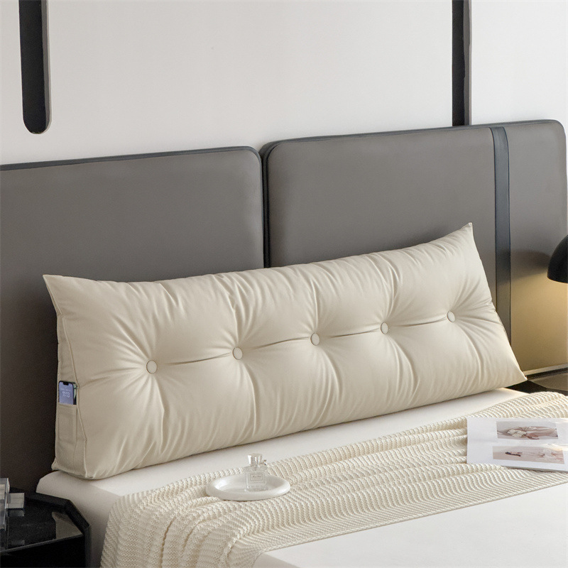 綿麻のベッドのない柔らかいバッグのクッションの大きい背もたれのクッションの2024新型のベッドの枕の三角の畳は直接壁に寄りかかっています。