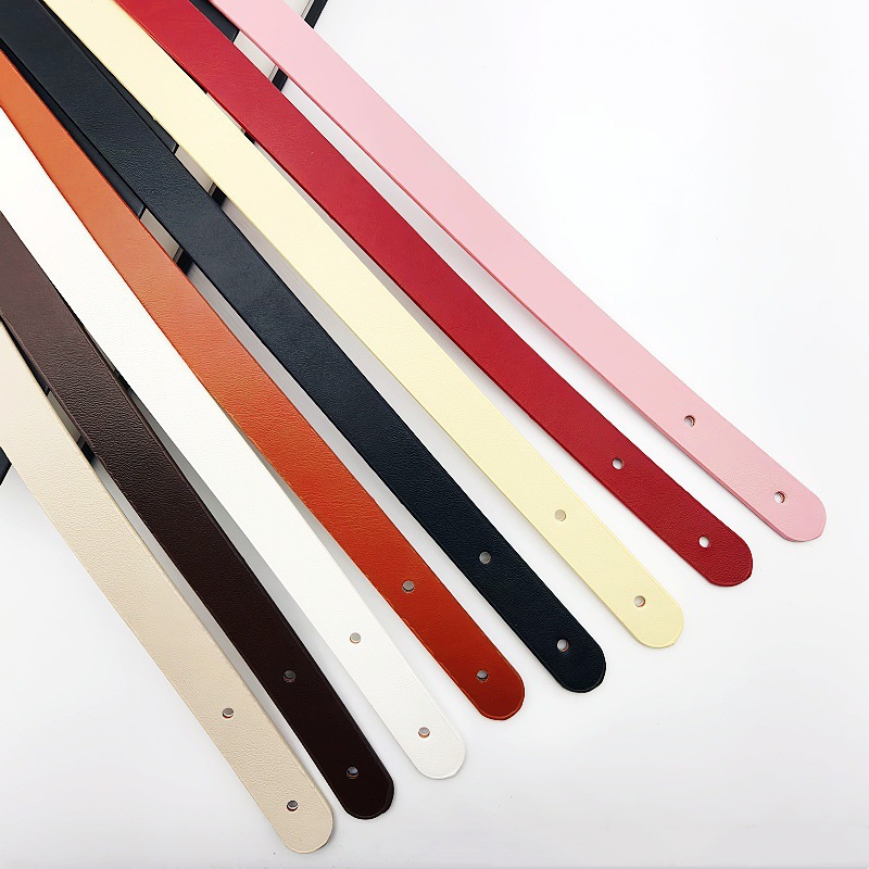 Wholesale DIY Hyuna Woven Bag Strap Rivet Style Pu Two-Hole Handbag Handmade Bag Leather Accessories in Stock