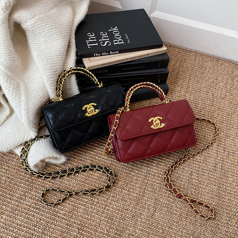 Chanel-style cross-border luxury popular women's bag, quilted embroidered shoulder bag, exquisite versatile crossbody chain bag