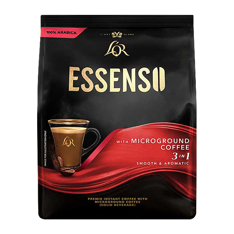 超级进口艾昇斯Essenso微研磨阿拉比卡速溶咖啡粉三合一500g