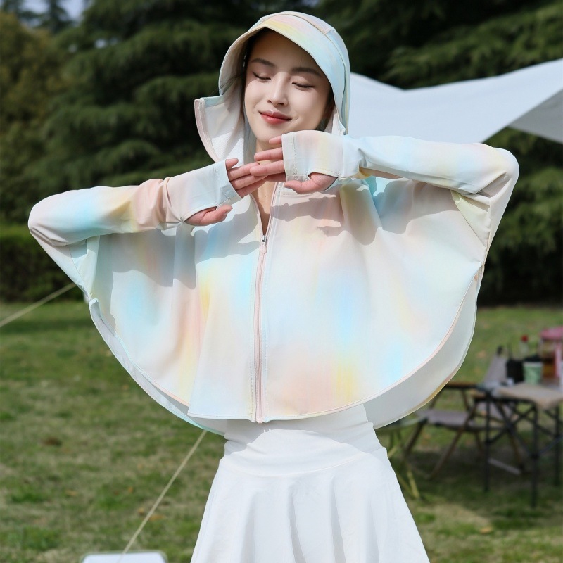 2024 verano nueva ropa de mujer seda delgada transpirable anti-UV abrigo corto fábrica de suministro de comercio al por mayor