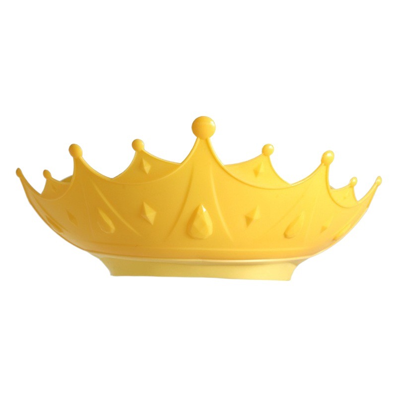 Shampoo cap children's shower cap crown infant shampoo cap waterproof adjustable silicone ear protection baby shampoo artifact