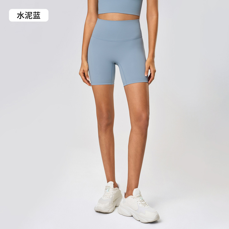 夏の新しいクロスボーダーヌードヨガレギンス女性のハイウエスト弾性ヒップリフティングフィットネススポーツショーツ DK067|undefined
