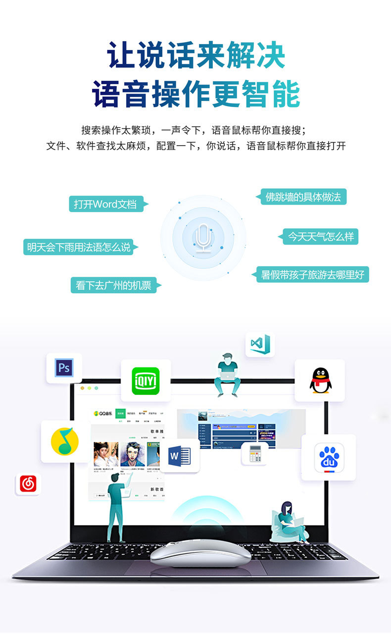 The cross-border M191 smart voice mouse directly recognizes foreign languages, charges, translates, speaks, types and is compatible with computers undefined
