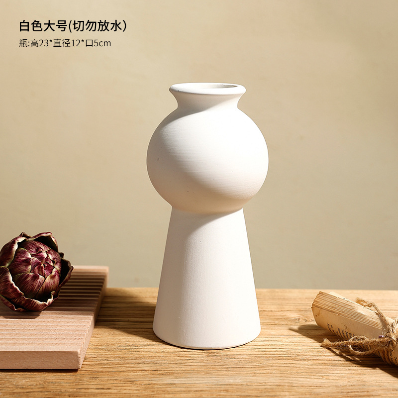 Fronteriza in-viento vasos de flores Nordic quema flores falsas flores secas adornos de cerámica en el hogar sala de estar vasos de flores contenedores