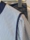 2025 New Summer Korean Style Striped Short-Sleeve Shirt Plus Size Women's Slightly Chubby High-End Slimming Top