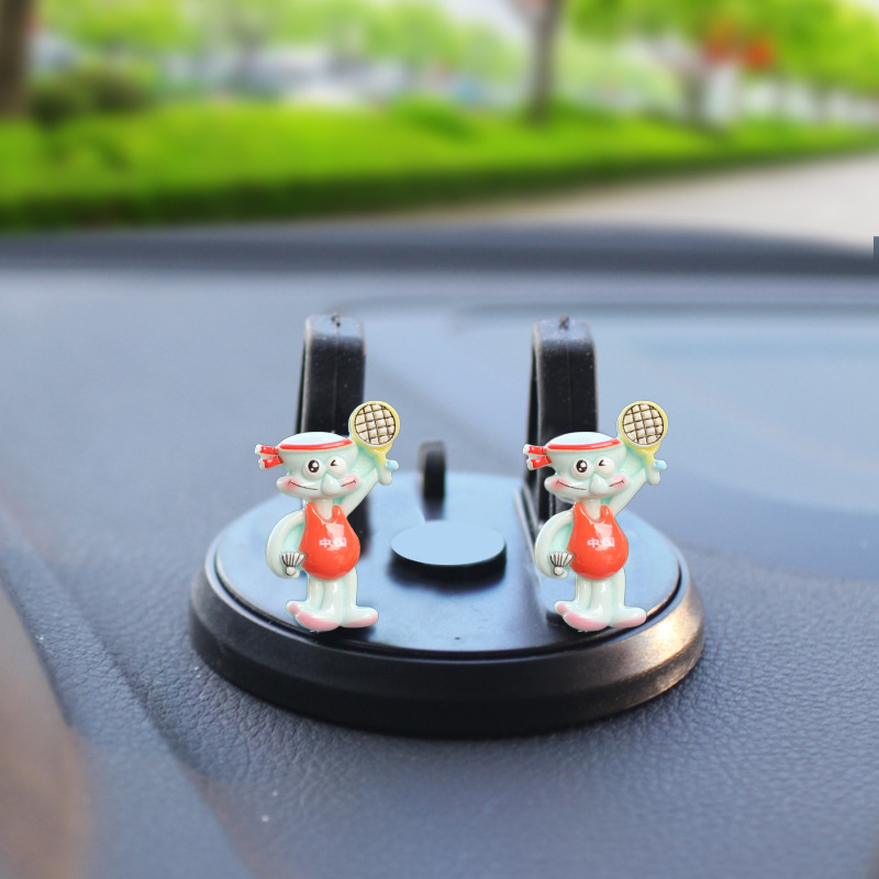 Nueva creatividad SpongeBob accesorios de automóviles dibujos animados consola central de aire acondicionado accesorios de salida de aire