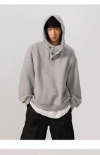 卫衣男连帽春秋季ins港风宽松潮牌字母印花百搭外套2024年新款