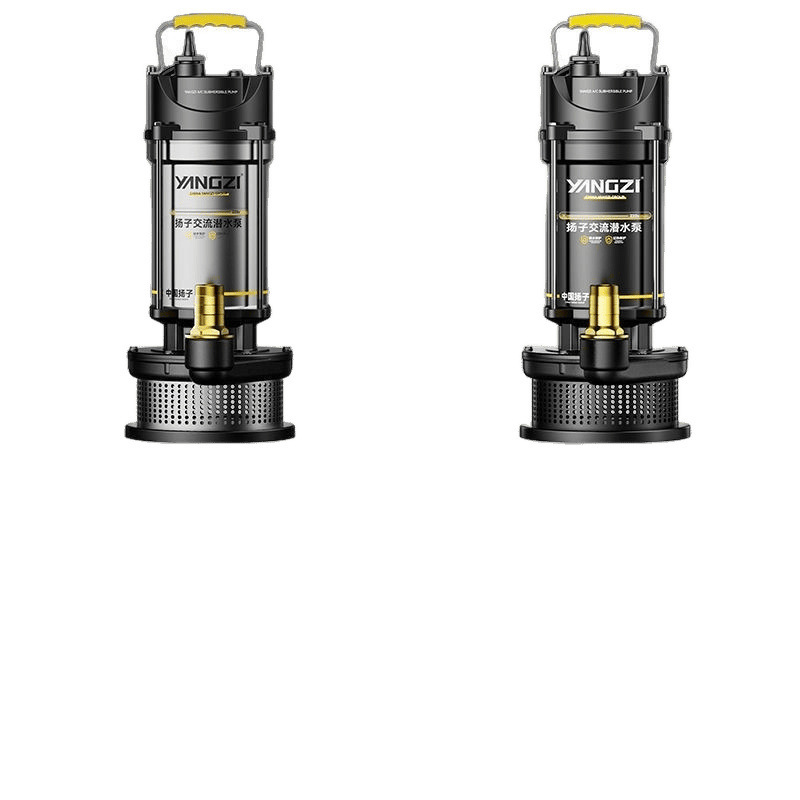 揚子水中ポンプ 220v 高揚程大流量ポンプ家庭用農業灌漑ポンプ糞泥小型下水ポンプ|undefined