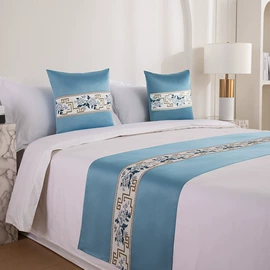 床旗、床尾巾;桌旗;靠垫/抱枕