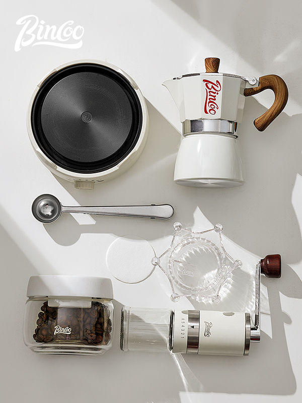Bincooモカポットコーヒーメーカー家庭用小型電気ストーブ抽出手沖コーヒーポットセットコーヒー器具|undefined
