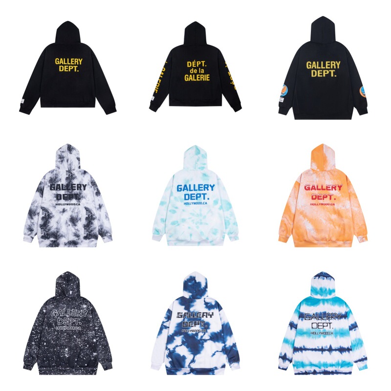 Cross-border European and American trendy brand GALLER letter cartoon Halloween limited edition hooded sweatshirt, unisex casual hoodie Cross-border European and American trendy brand GALLER letter cartoon Halloween limited edition hooded sweatshirt, unisex casual hoodie