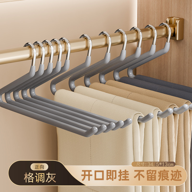 Perder de pantalones tipo ganso, percha de pantalones antideslizante sin huellas doméstica, percha de ropa en forma de Z, armario especial, percha de pantalones, percha de pantalones, percha de pantalones