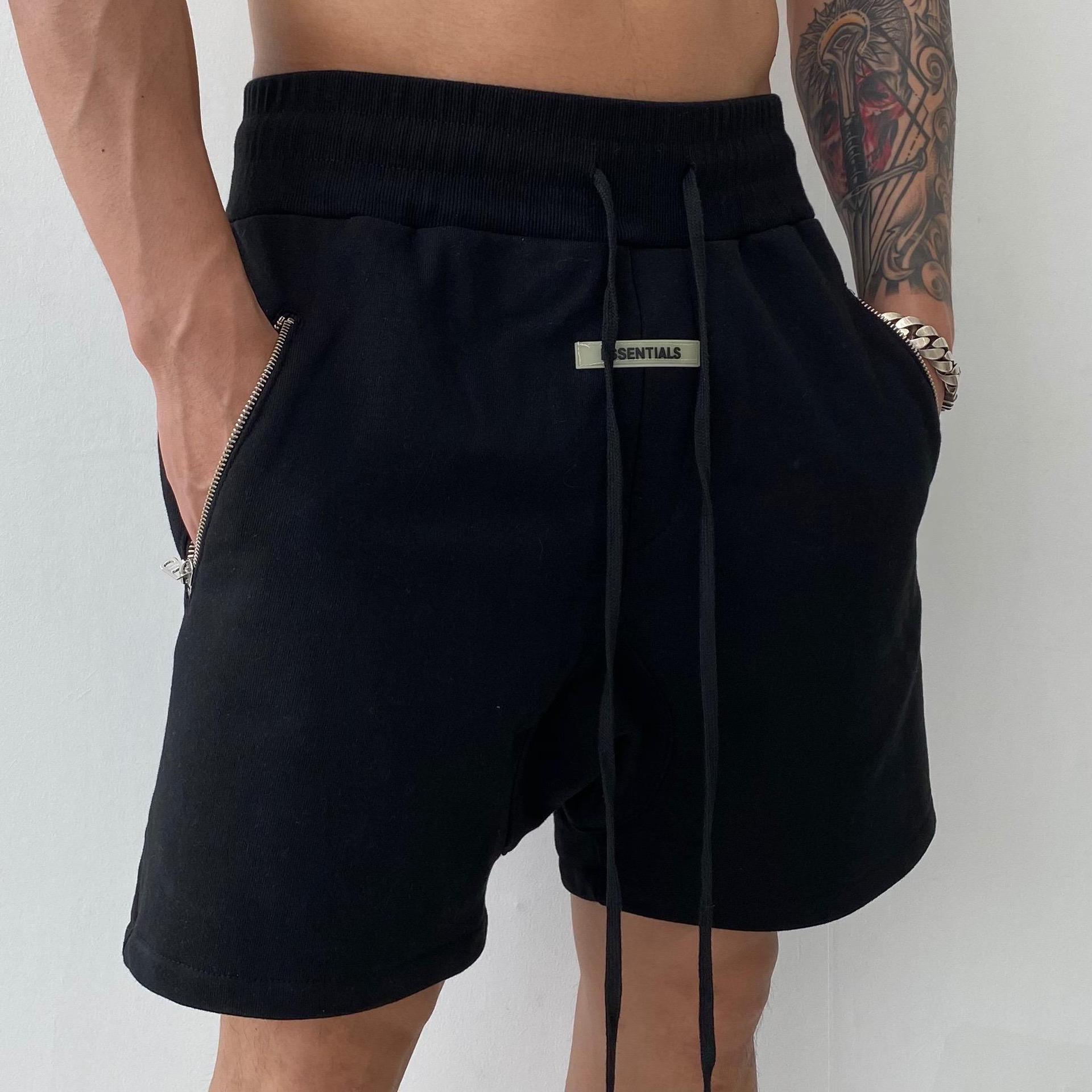 Men's Daily Hip-hop Solid Color Knee Length Baggy Shorts display picture 2