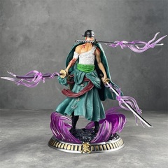 Small-scale Blood-Stained Zoro One Piece GK Three-Sword Style Special Edition Scene Statue Boxed Anime Figure Wholesale Dropshipping